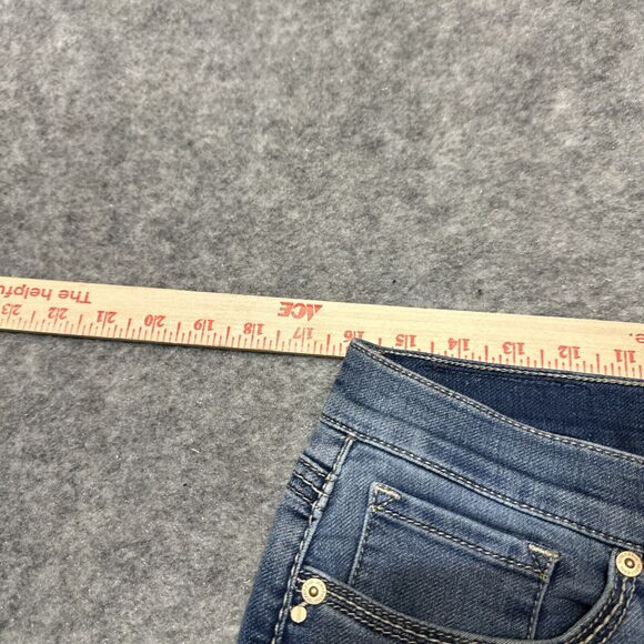 Seven7 Girlfriend Women's Cropped Jeans Size 6 Blue Medium Wash Denim - Picture 2 of 11